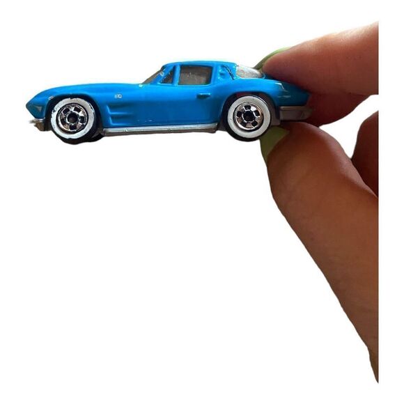 Hot Wheels Cars Vintage 1979 Corvette Stingray Blue Car Malaysia Loose, Mattel - Picture 3 of 4